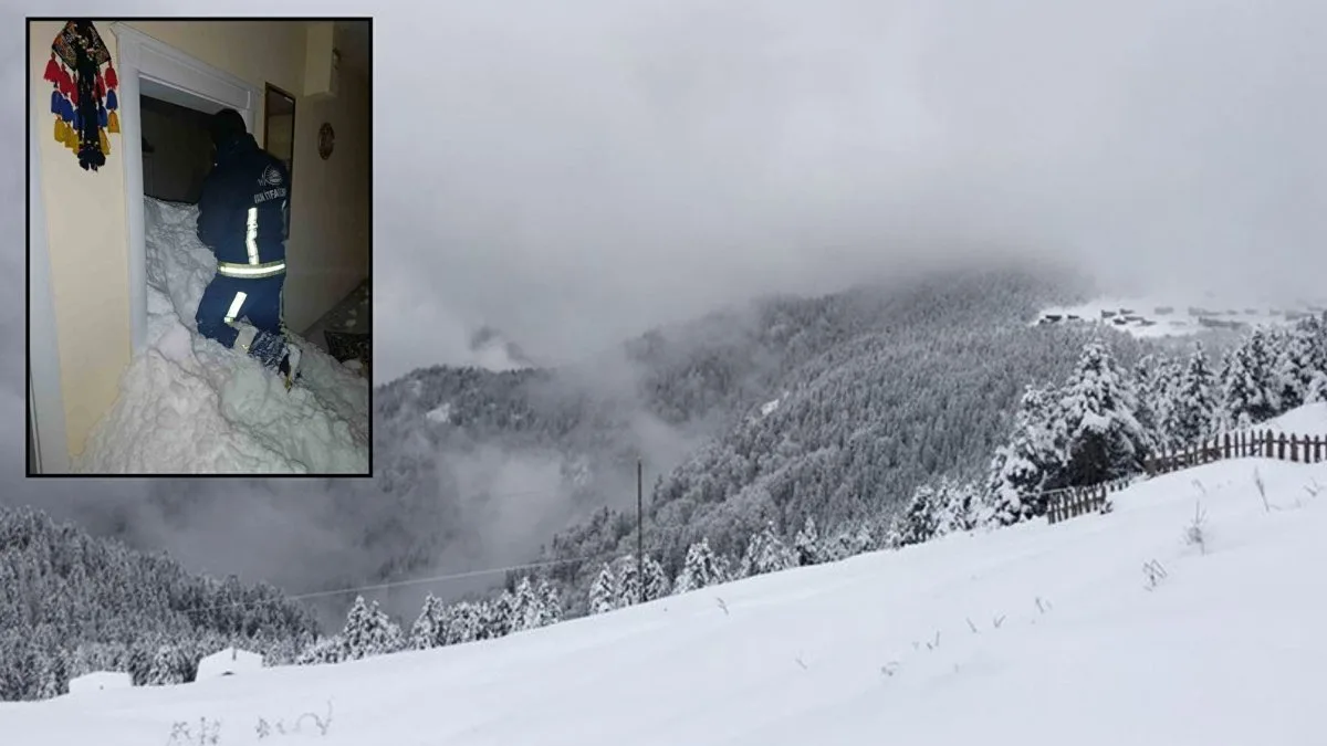 Van’da Mahalleye Çığ Düştü